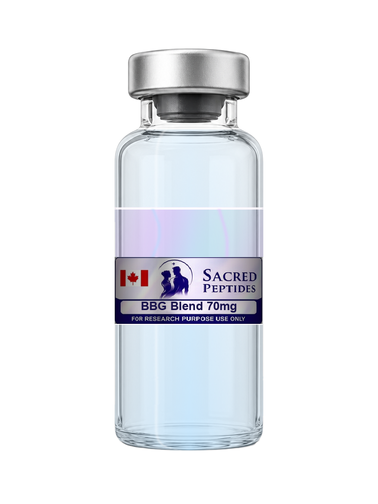 BBG Blend 70mg research vial, Sacred Peptides