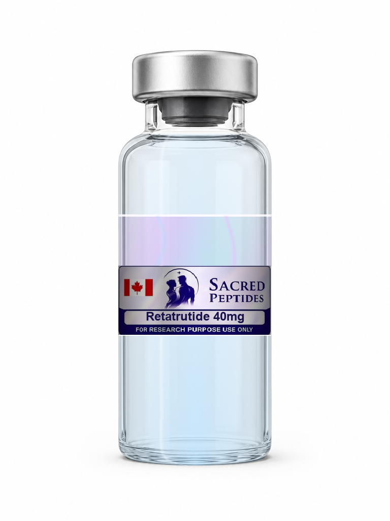 Retatrutide 40mg research vial, Sacred Peptides