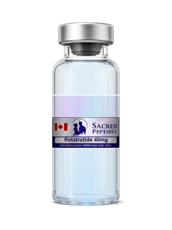 Retatrutide 40mg research vial, Sacred Peptides